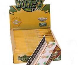 Papírky JUICY JAY'S King Size, Ananas, 32ks v balení, box 24ks