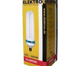 Úsporná CFL lampa ELEKTROX 250W, na květ