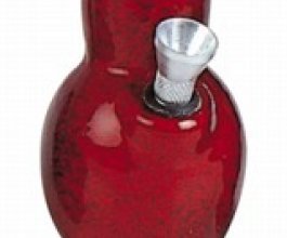 Keramický bong Váza 13cm červená